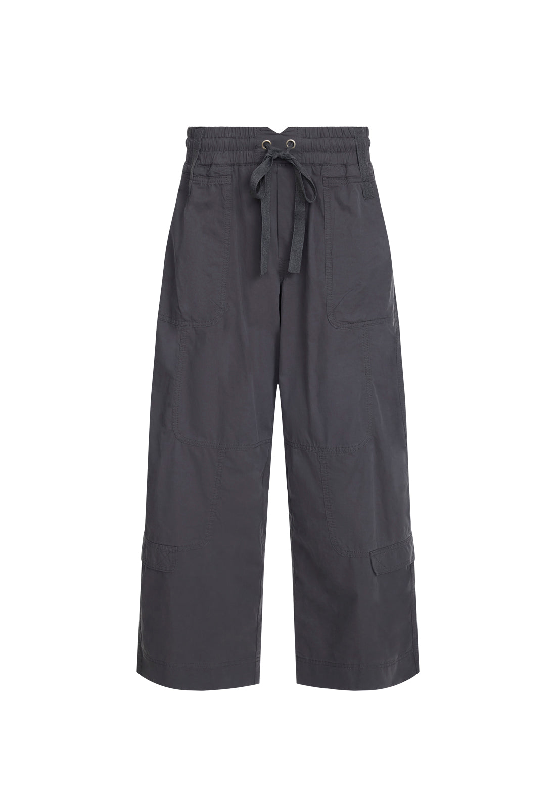 Low-Rise Cargo Wide Pants