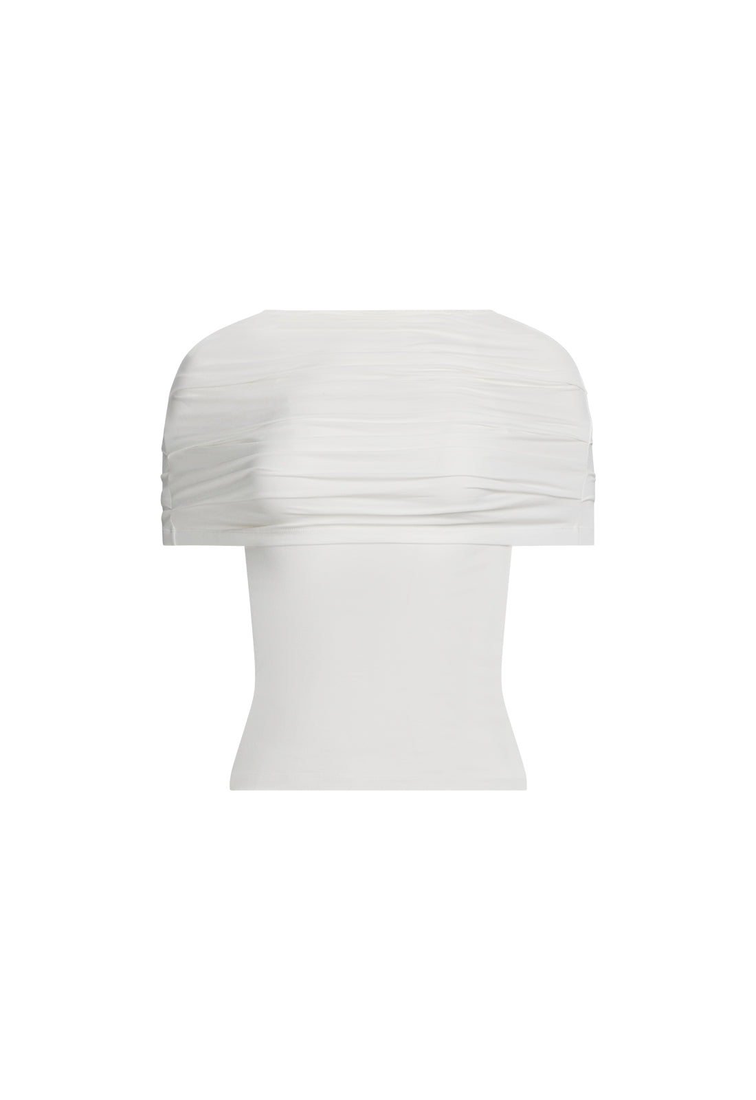 Ruched Sleeve Drape Blouse