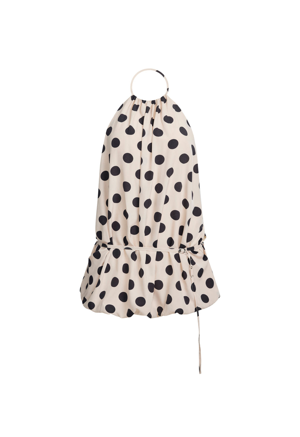 Bubble-Waist Polyester Mini