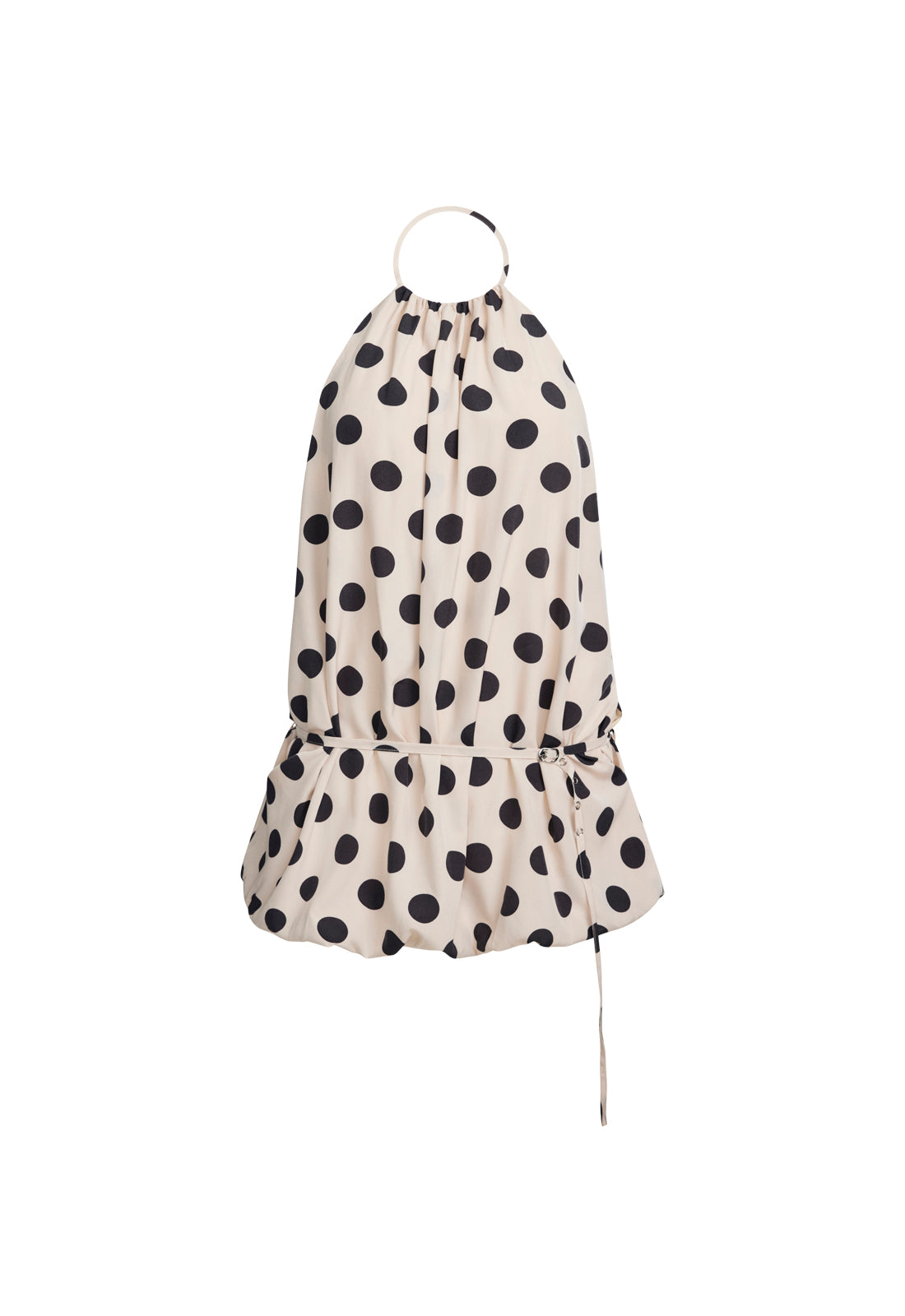 Bubble-Waist Polyester Mini