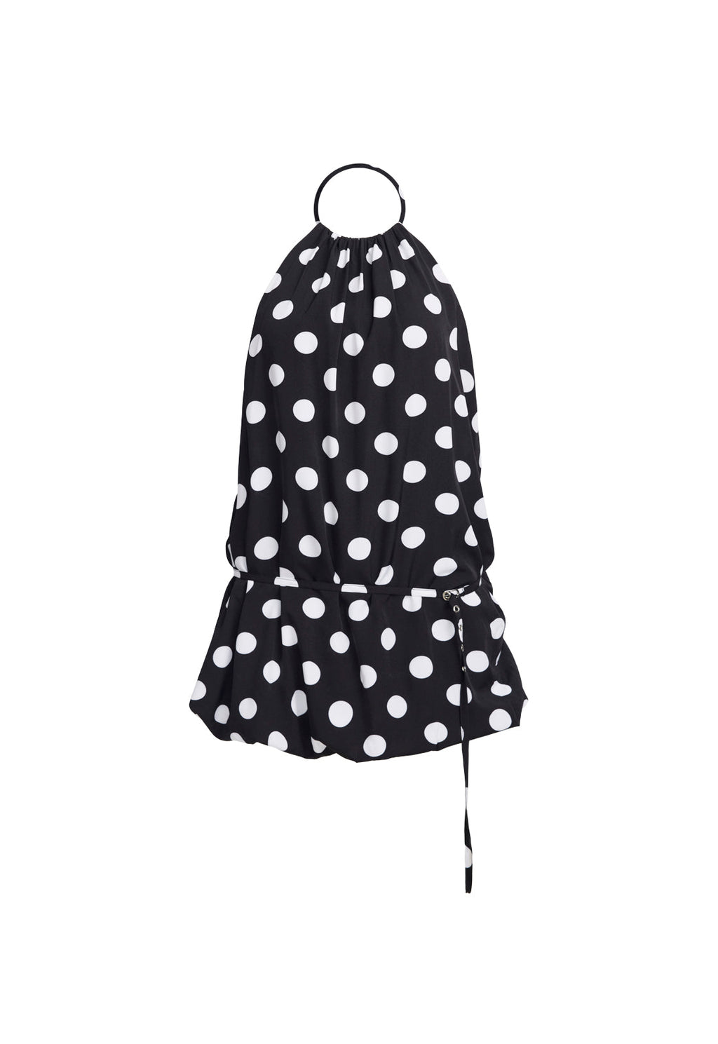 Tie-Waist Bubble Silhouette Mini