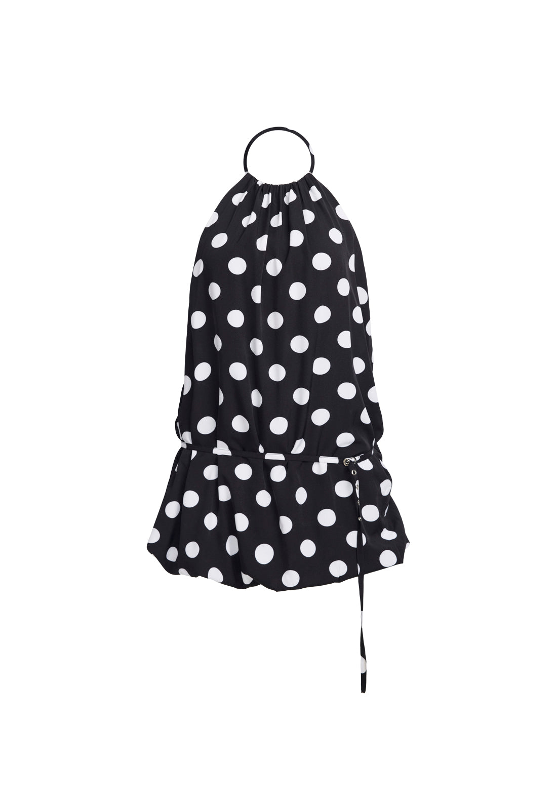 Tie-Waist Bubble Silhouette Mini