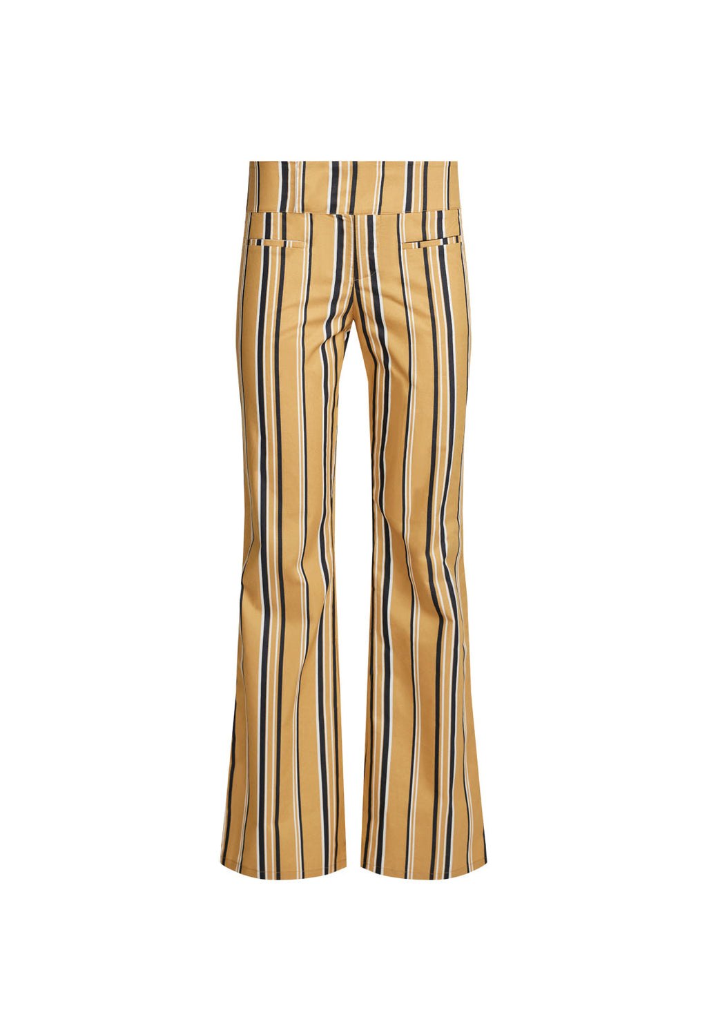 Tab-Zip Straight Trousers