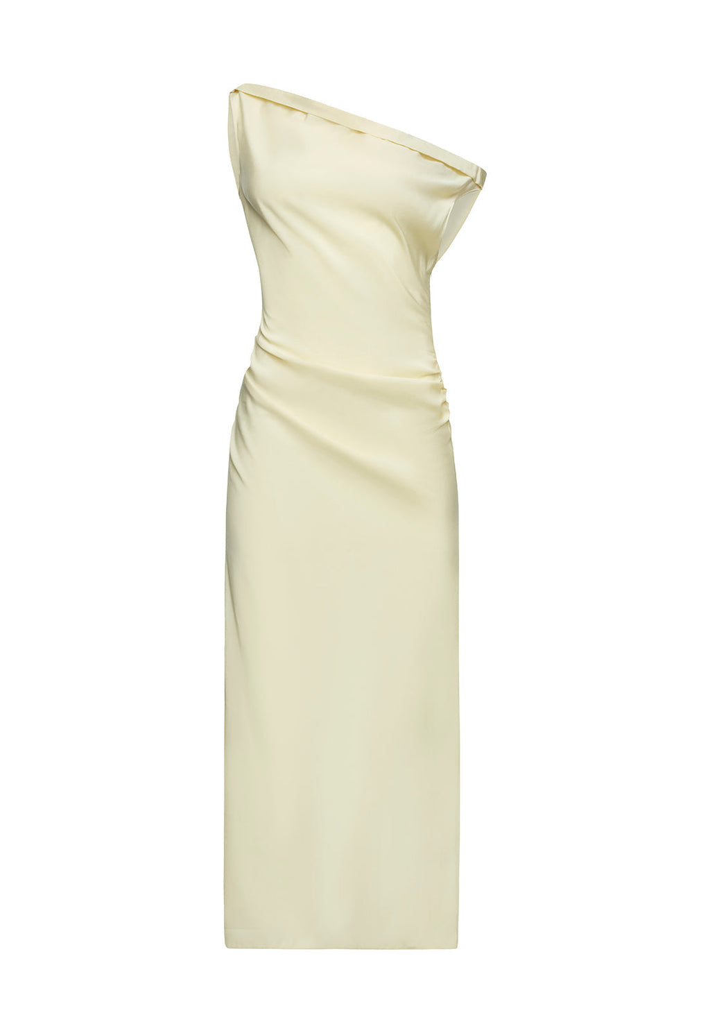 Bias-Cut Ruched Maxi