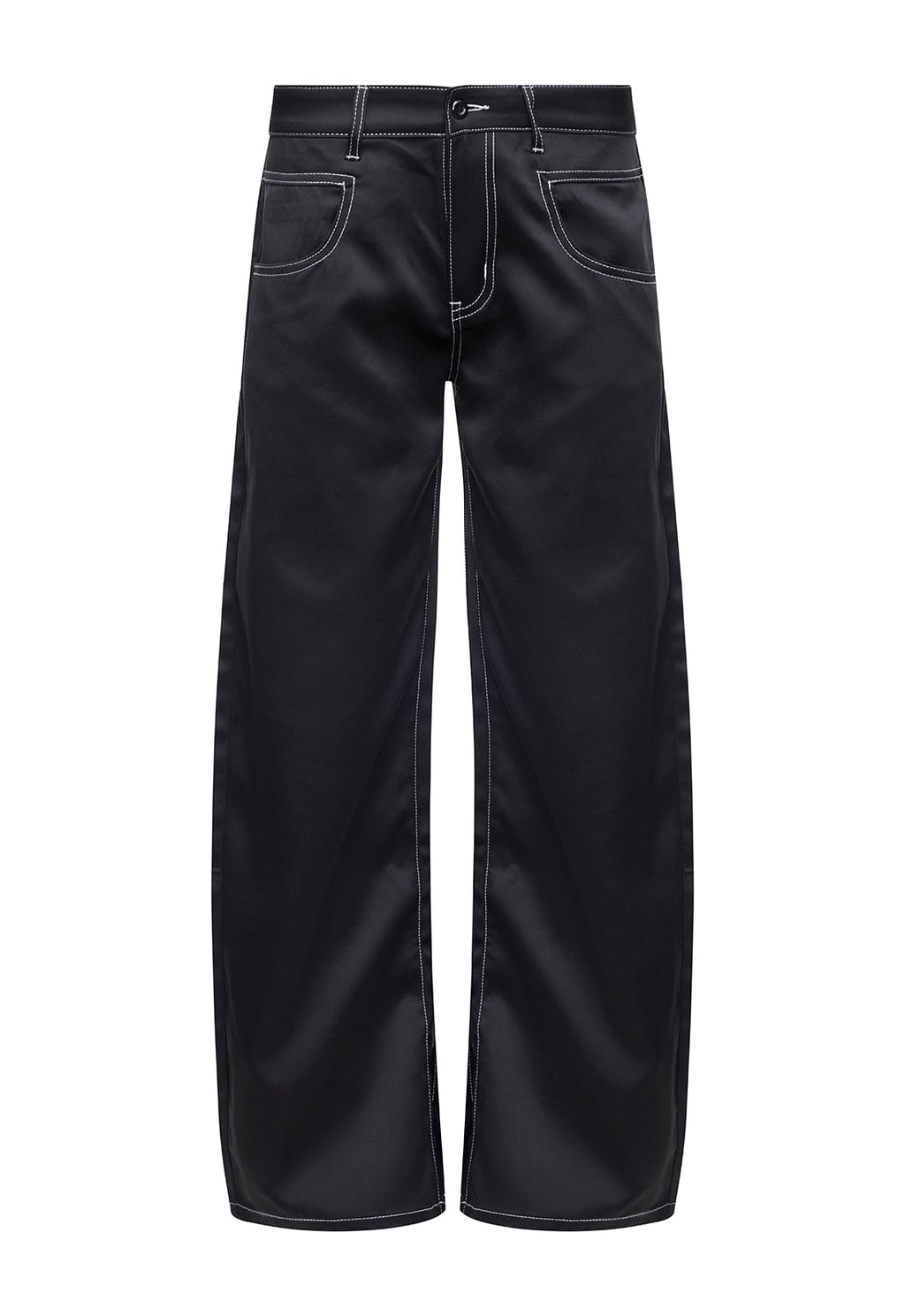 Satin Low-Rise Pants