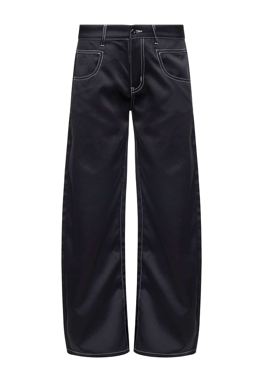 Satin Low-Rise Pants
