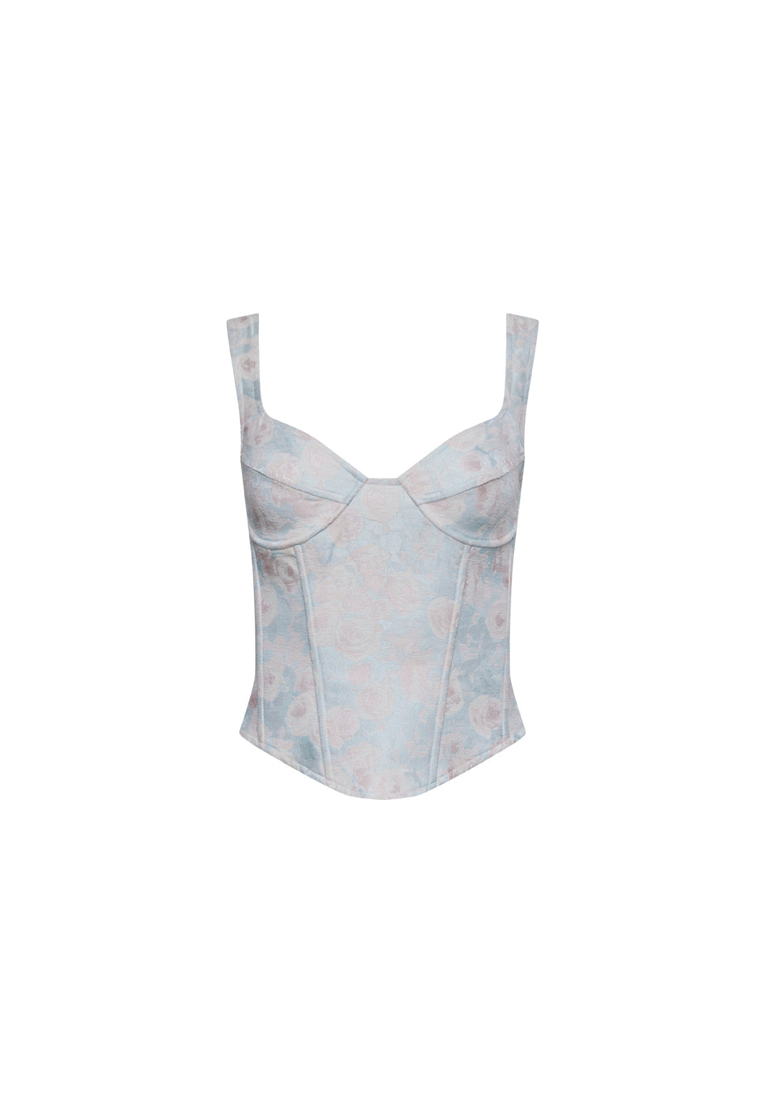 Thick-Strap Basque Corset