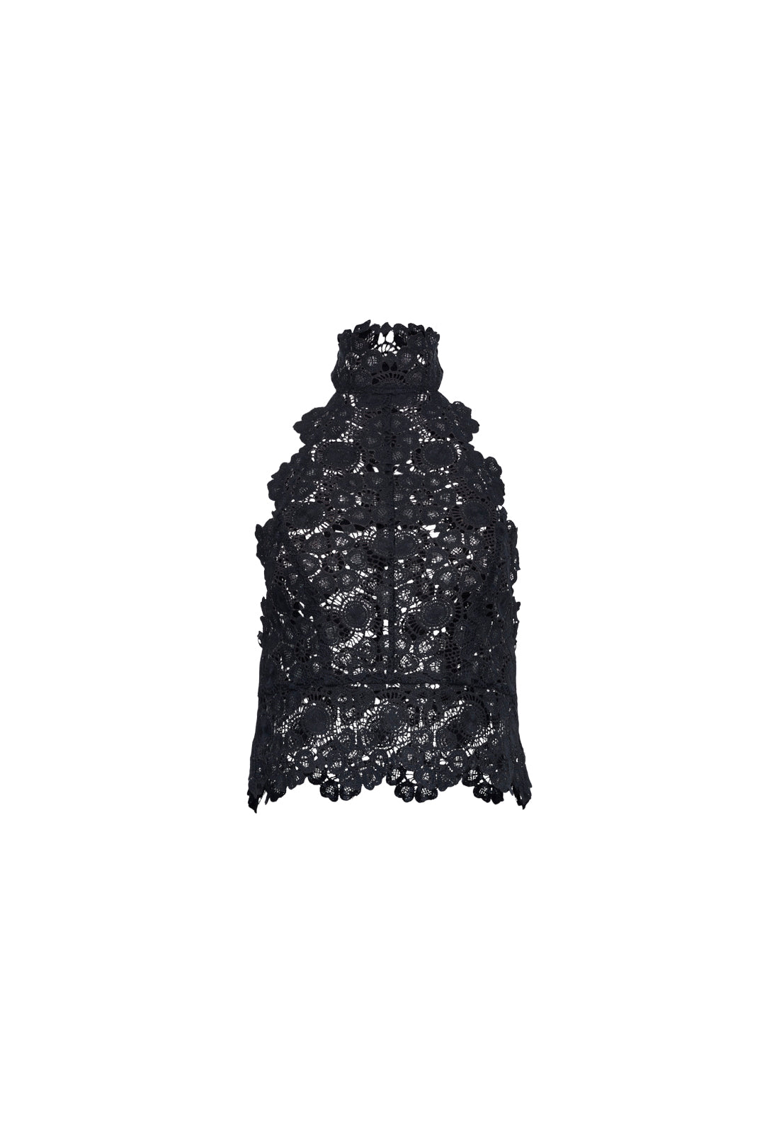 Sheer Polyester Halter Top