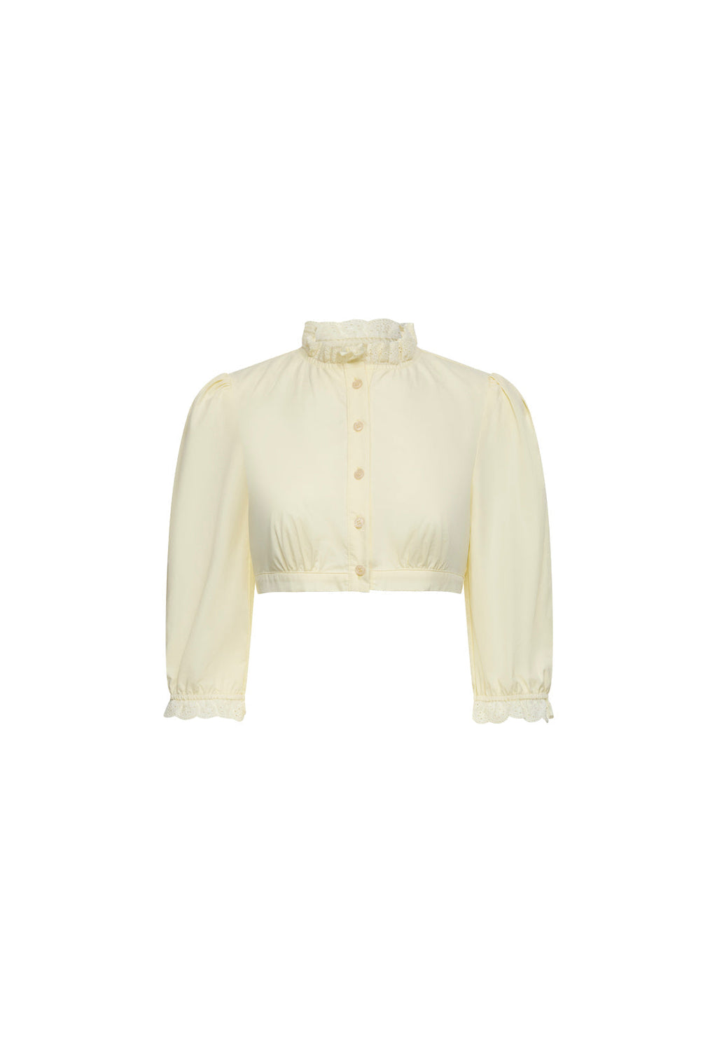 Lace-Mock Cropped Top