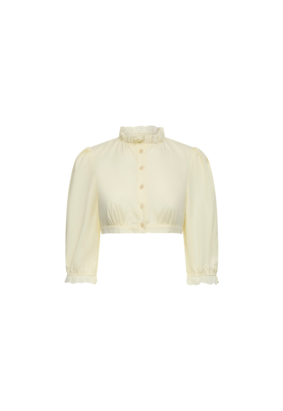 Lace-Mock Cropped Top