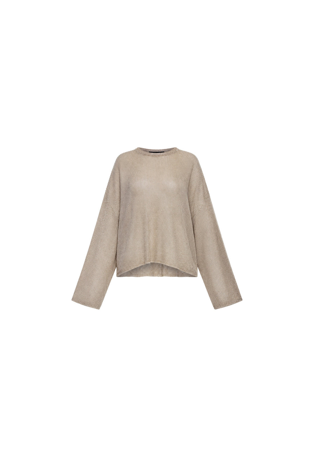 Sheer Knit Long Sleeve Top
