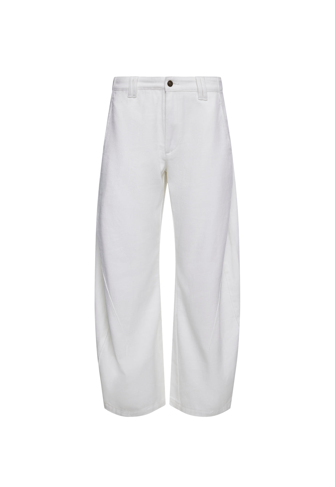 Barrel-Leg Low-Rise Jeans