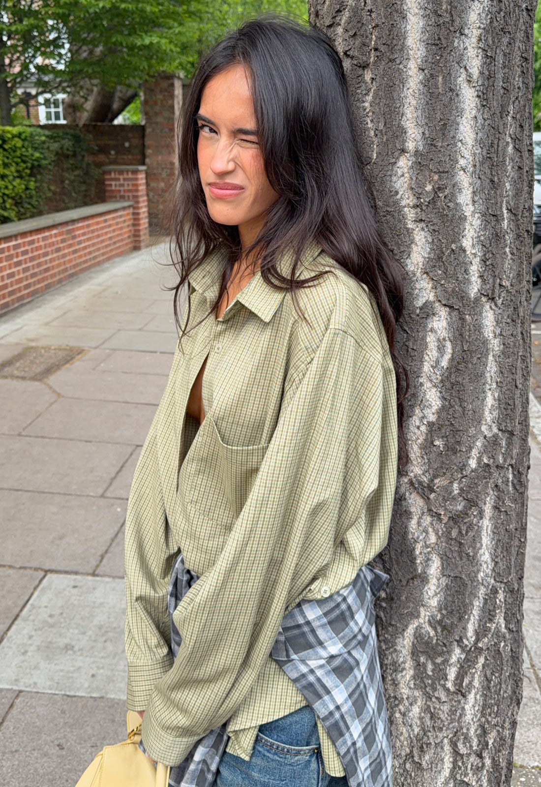 Button-Drape Front Top