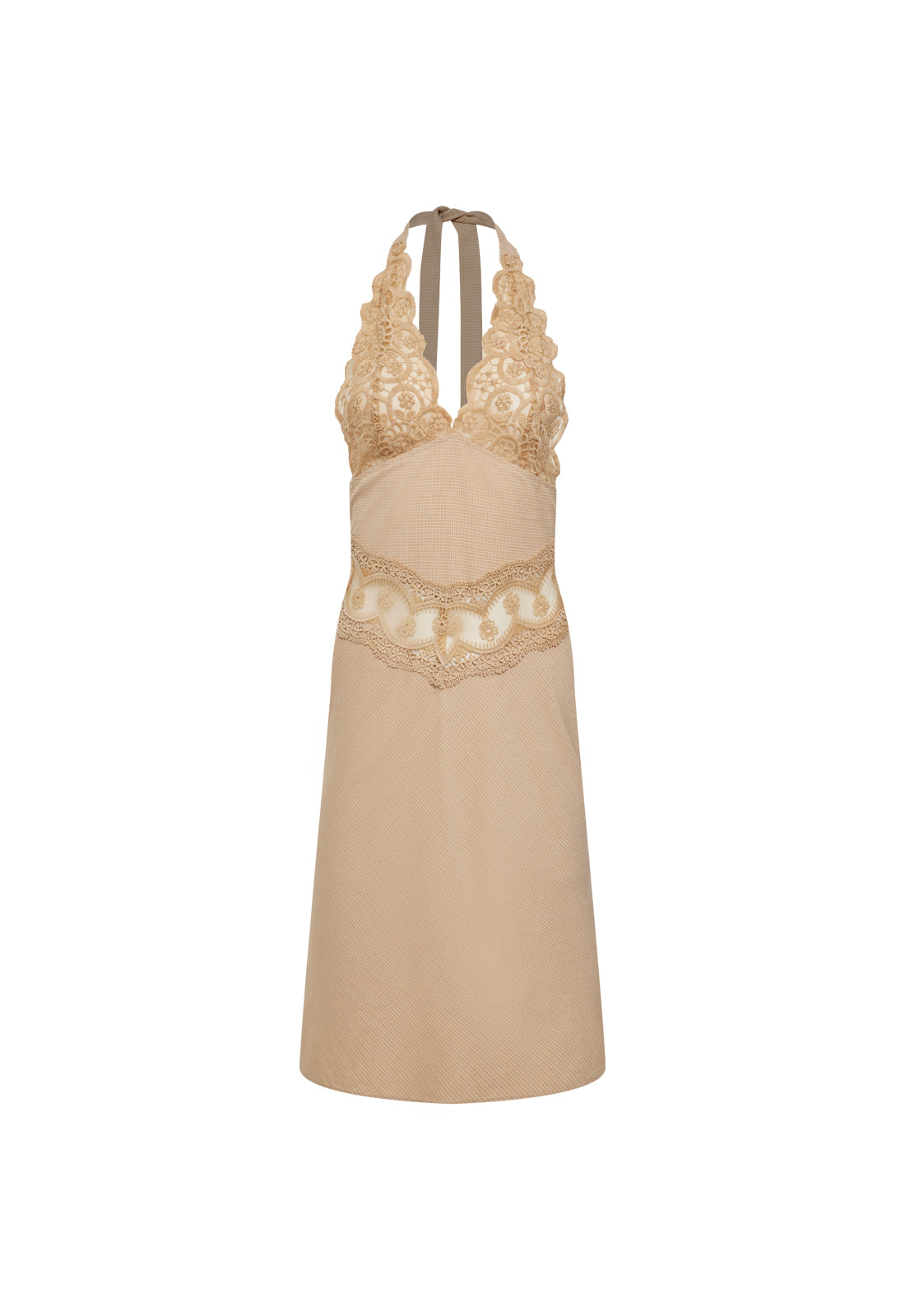 Halter Lace Date Night Dress