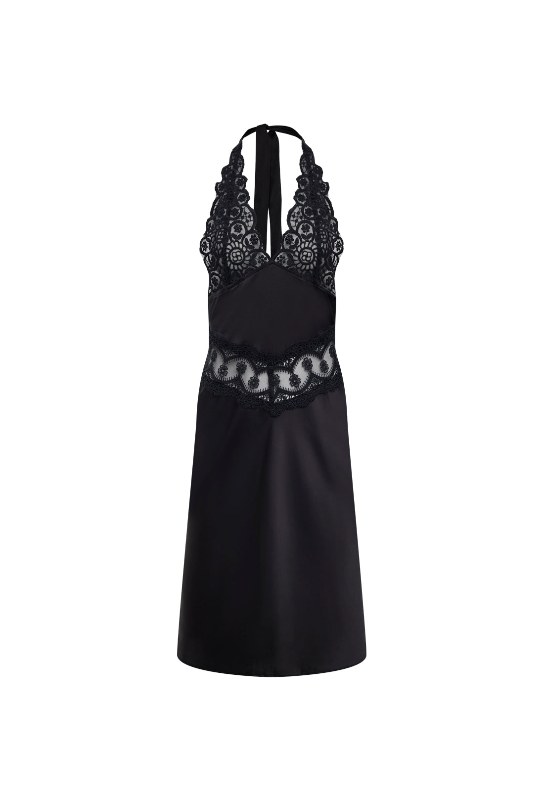 Sheer Sculpted Lace Midi