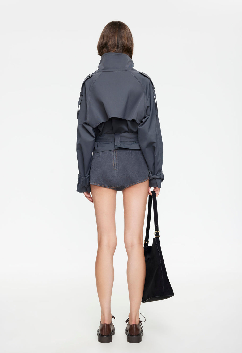 Petrol Denim Mini Shorts