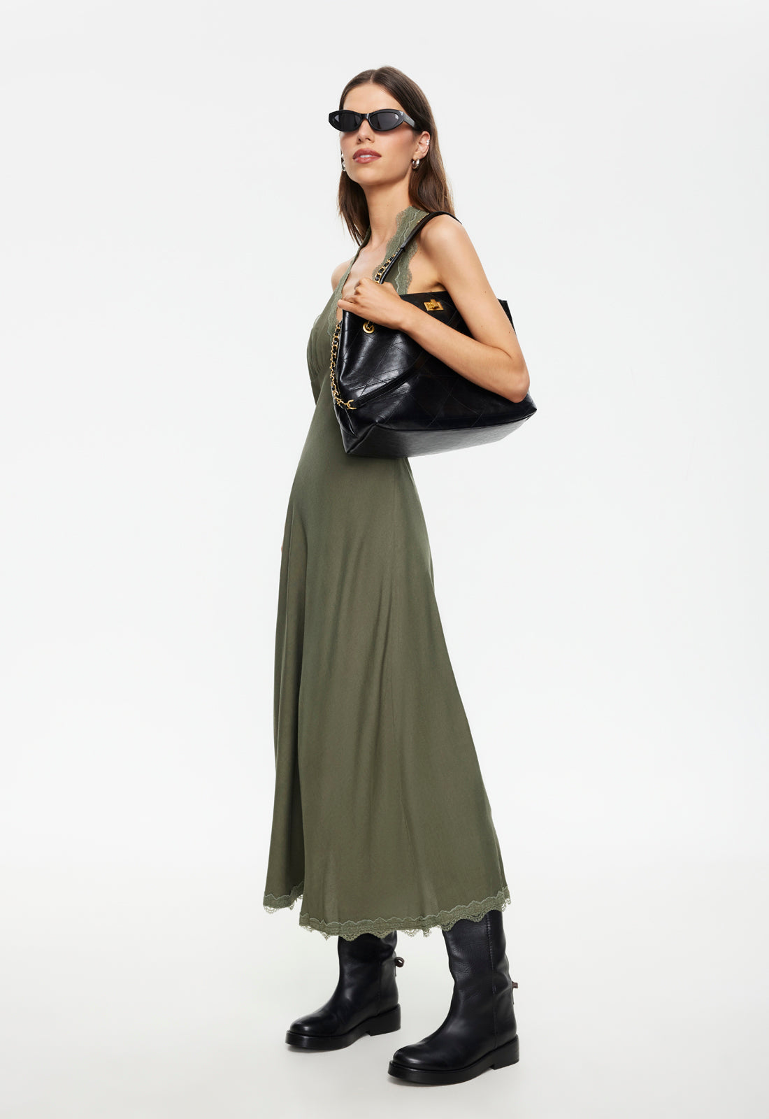 Satin Halter Whisper Midi