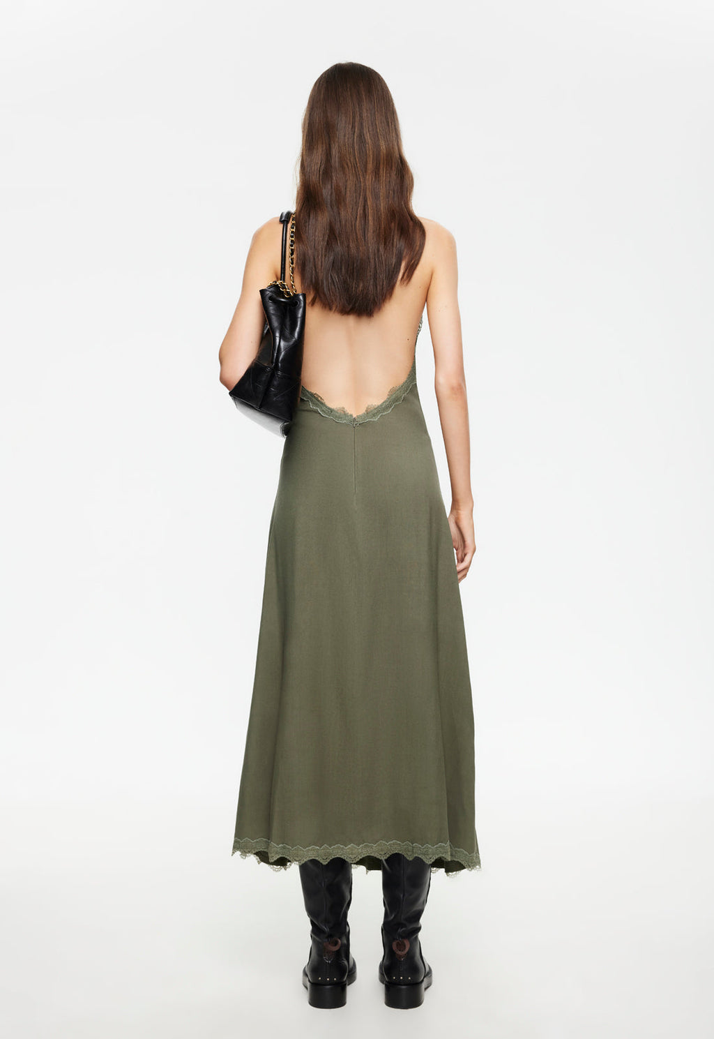 Satin Halter Whisper Midi