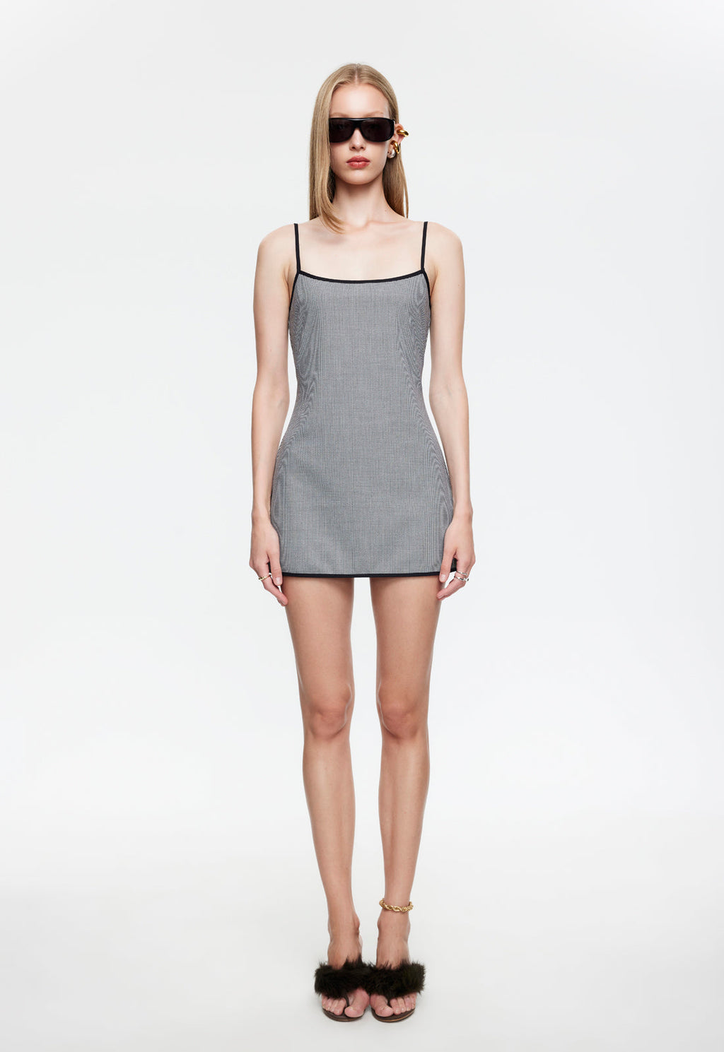 Invisible-Zip Urban Mini Dress