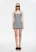 Invisible-Zip Urban Mini Dress