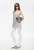 Square-Cut Cotton-Elastane Mini