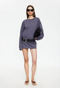 Crew-Neck Boxy Cotton Mini