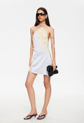 Sheer-Panel Polyester Mini