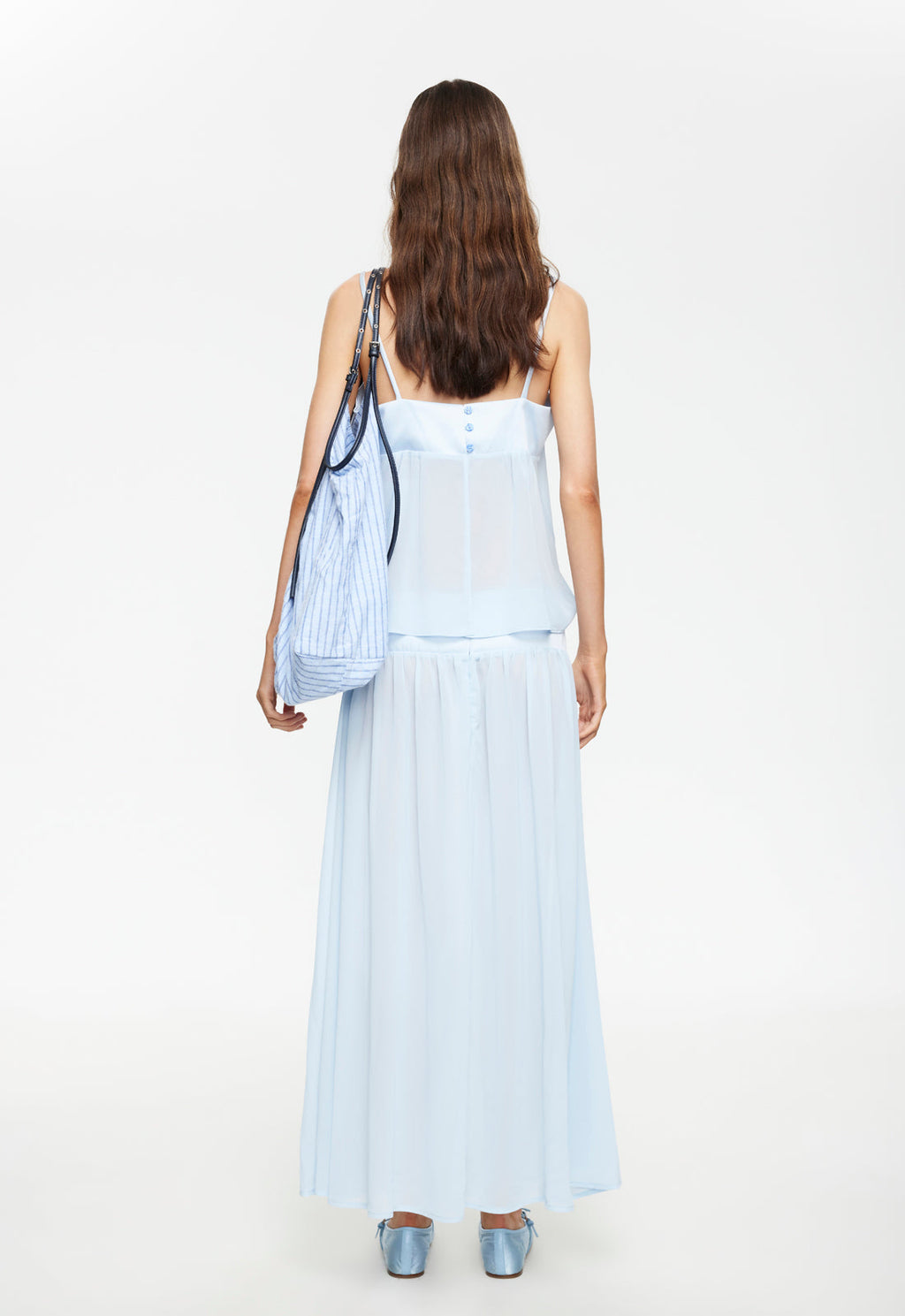 Panelled Spaghetti Noir Maxi