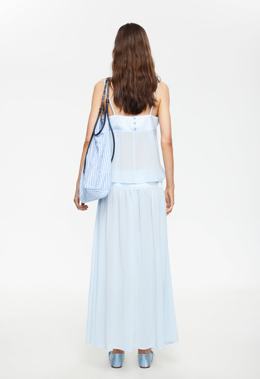 Panelled Spaghetti Noir Maxi