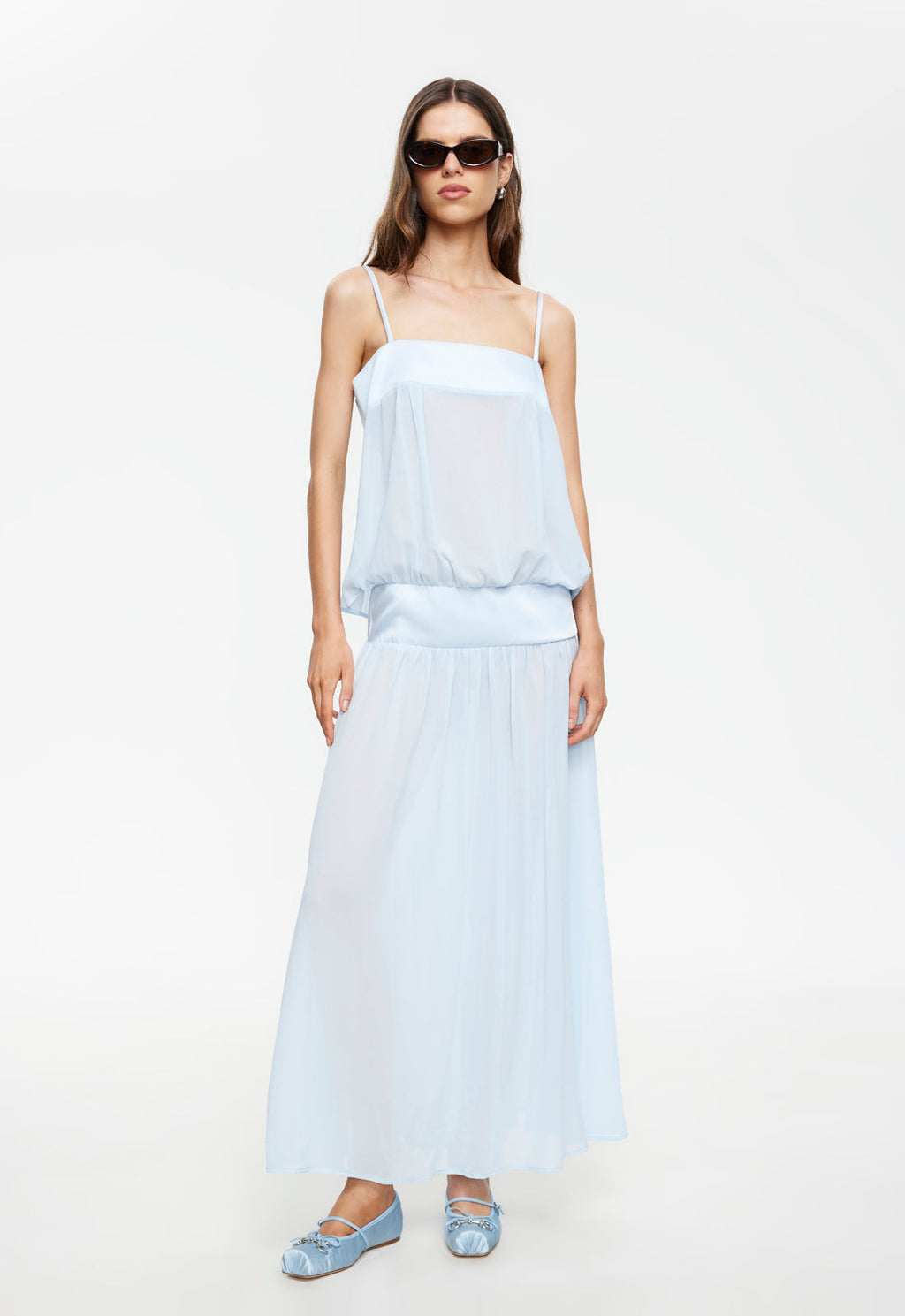 Panelled Spaghetti Noir Maxi