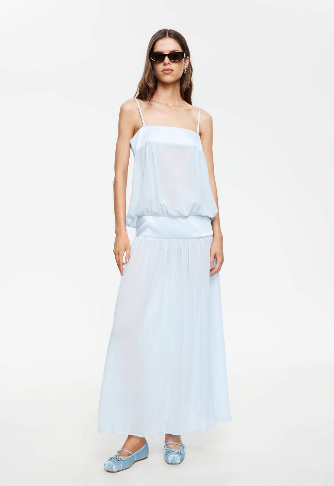 Panelled Spaghetti Noir Maxi