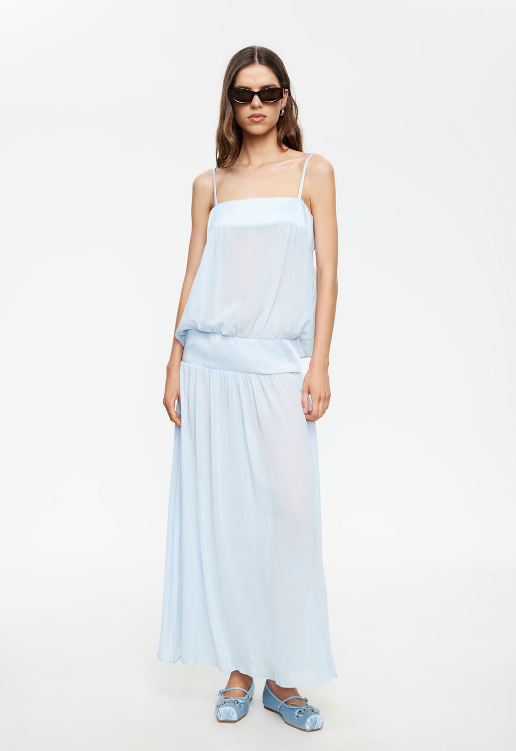 Panelled Spaghetti Noir Maxi