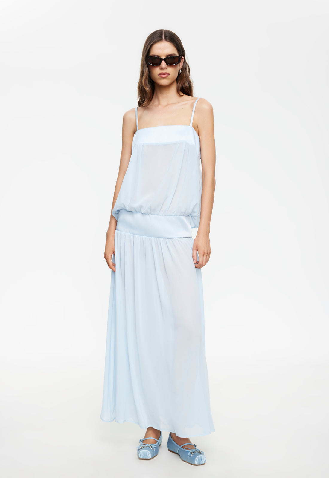 Panelled Spaghetti Noir Maxi