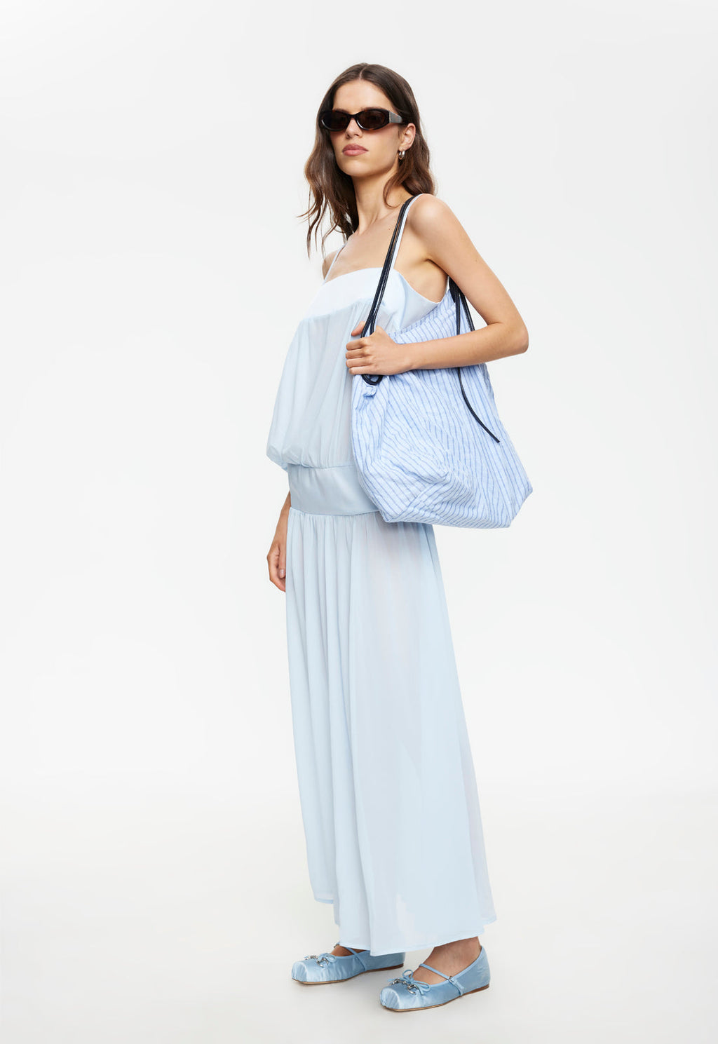 Panelled Spaghetti Noir Maxi