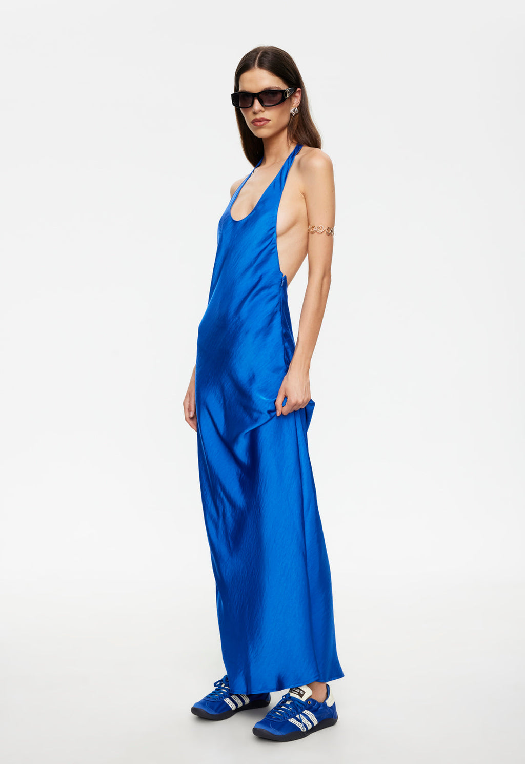 Single-Strap Drape Maxi