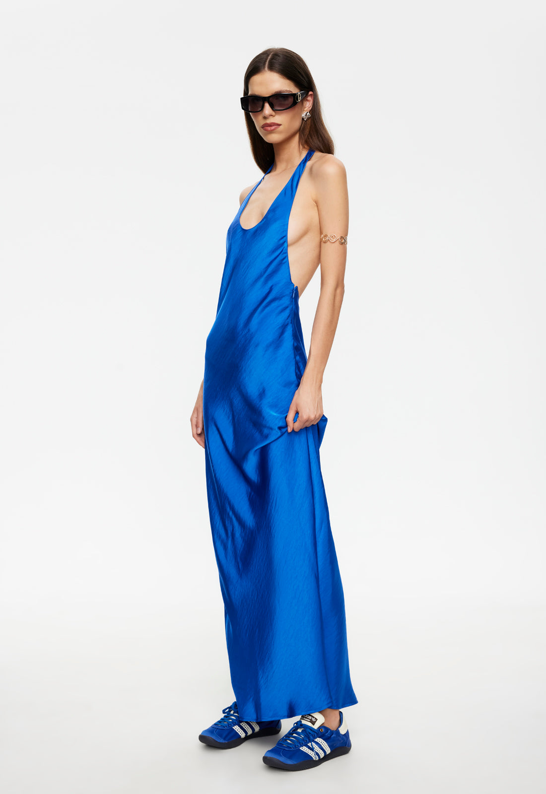 Single-Strap Drape Maxi