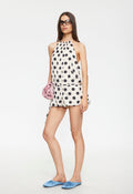 Bubble-Waist Polyester Mini