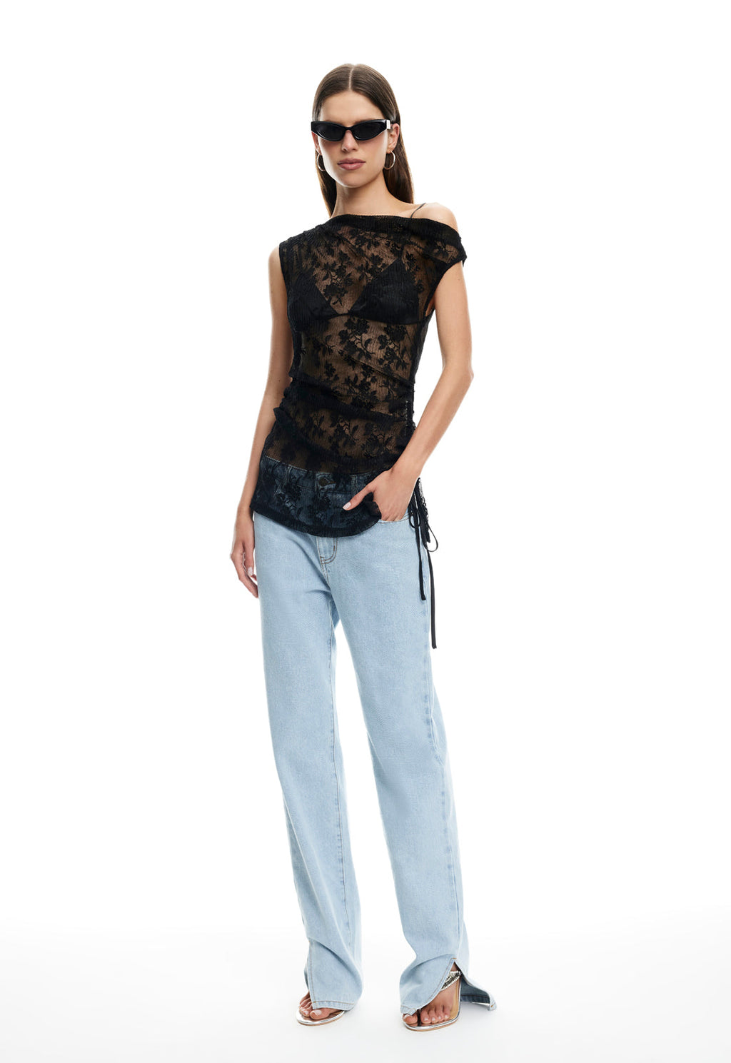 Slant-Drape Polyester Mini