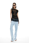 Slant-Drape Polyester Mini