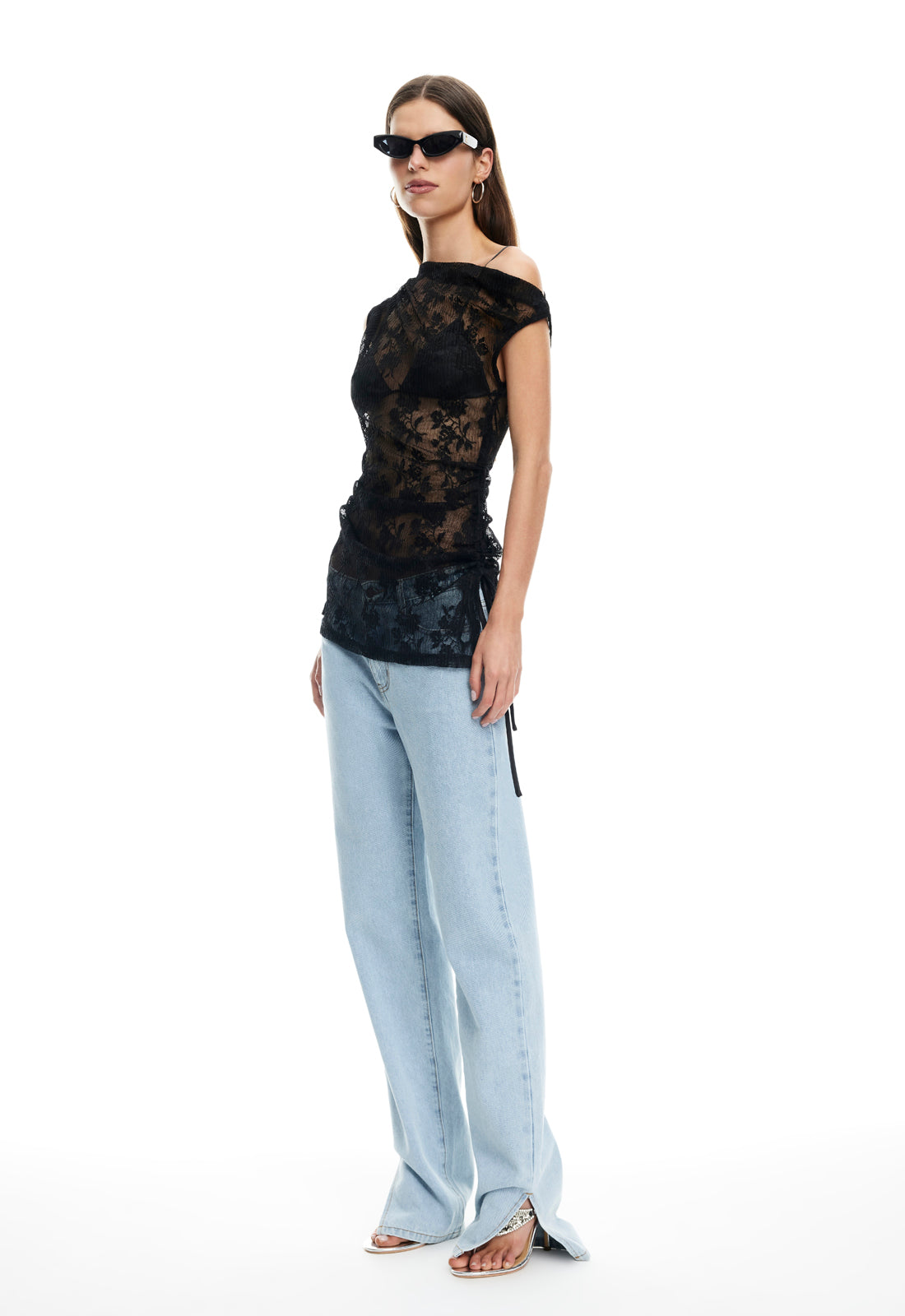 Slant-Drape Polyester Mini