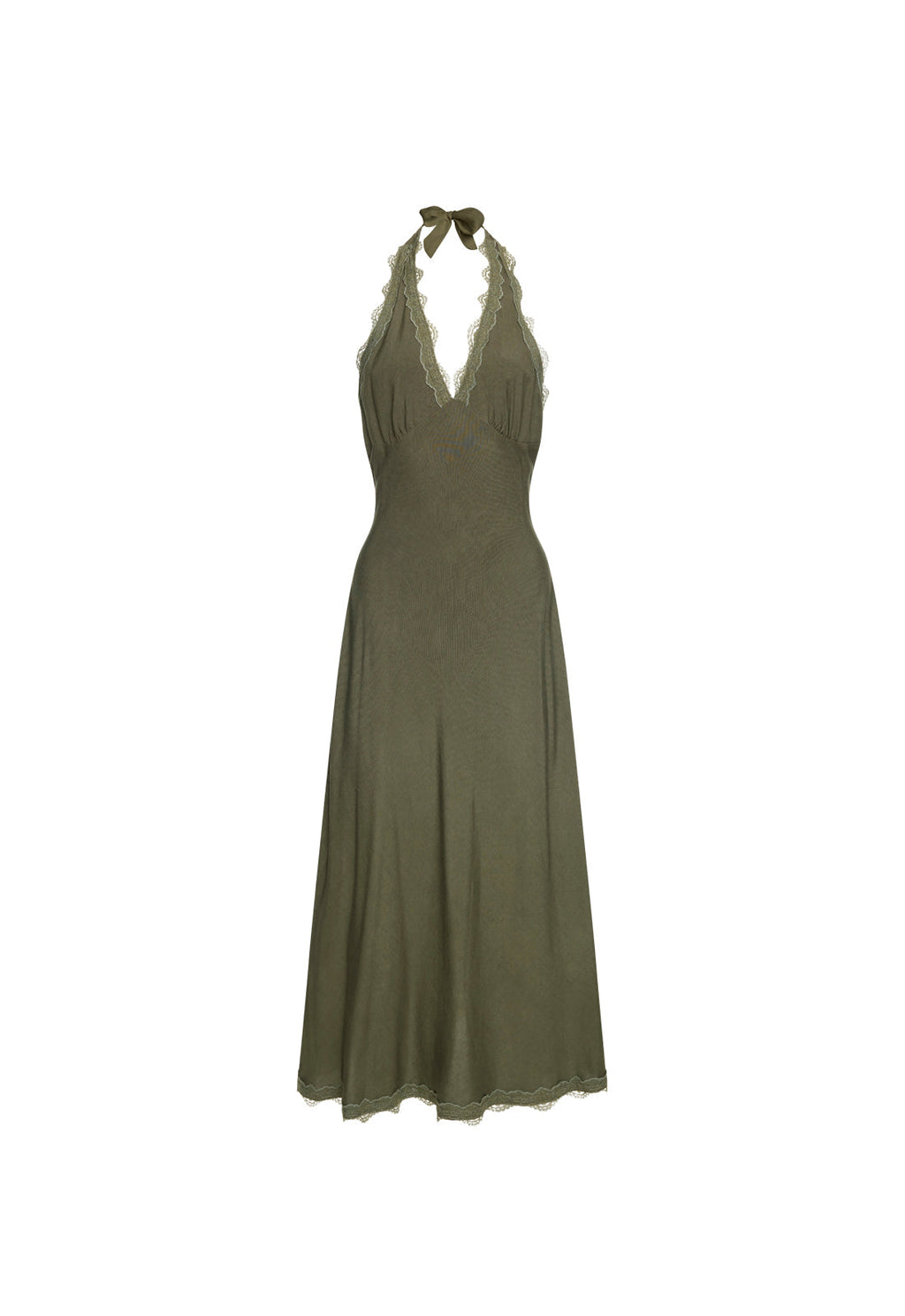 Satin Halter Whisper Midi