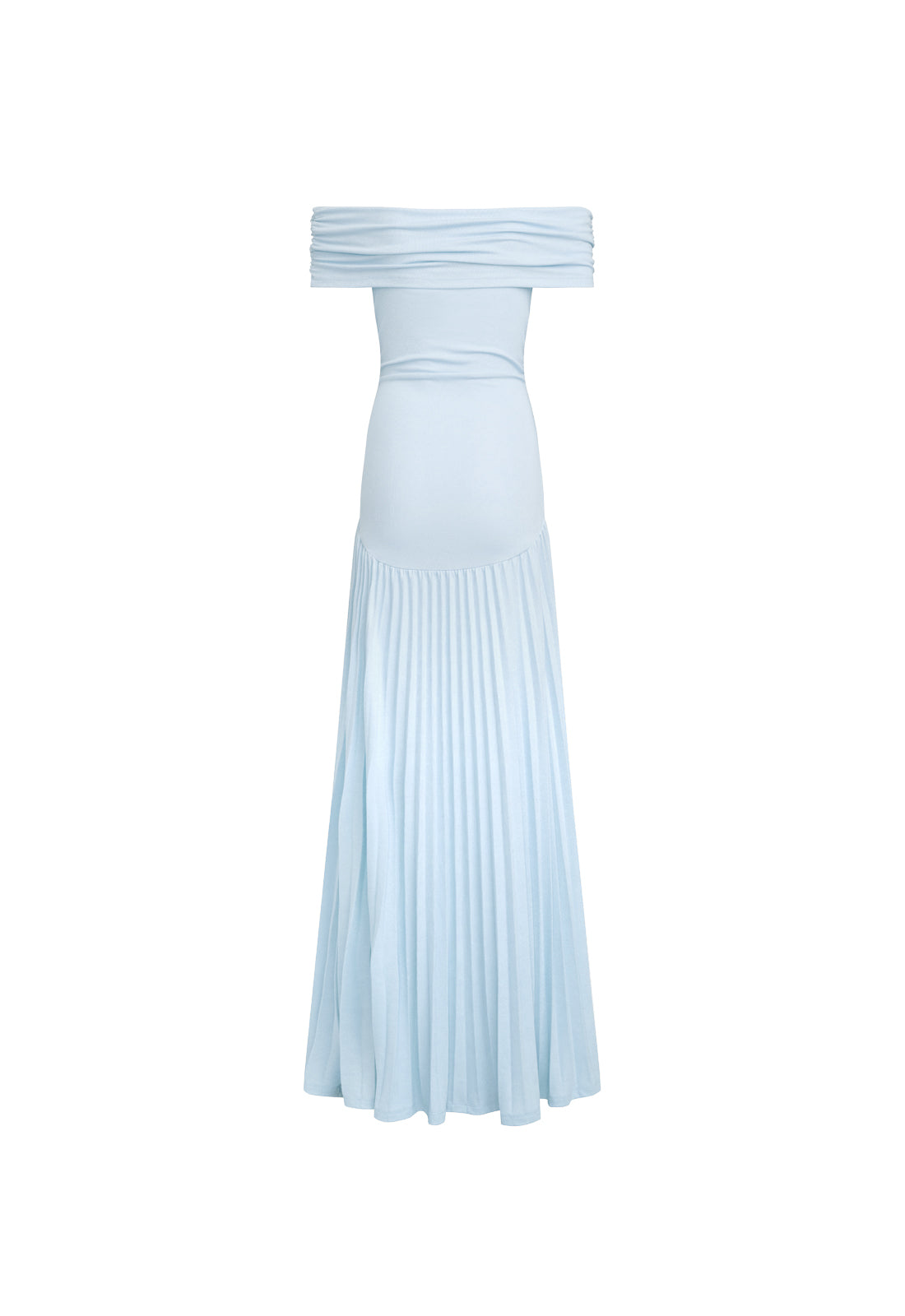 Sliding-Shoulder Wave Hem Dress
