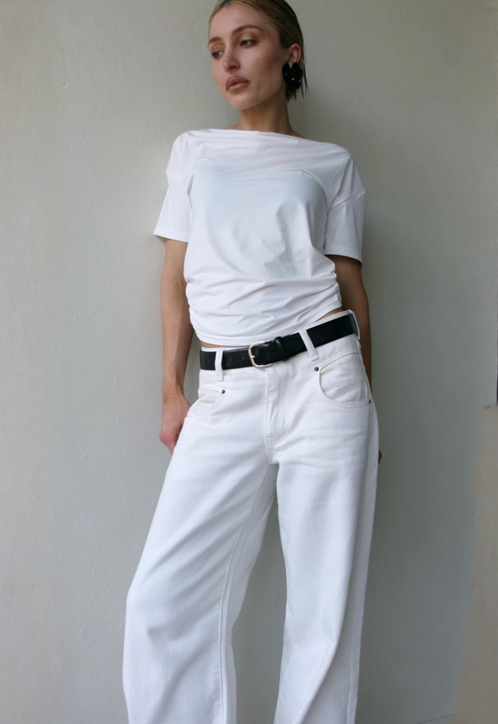 Asymmetric Off-Shoulder Tee