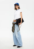 Stretch-Cropped Crew Tee