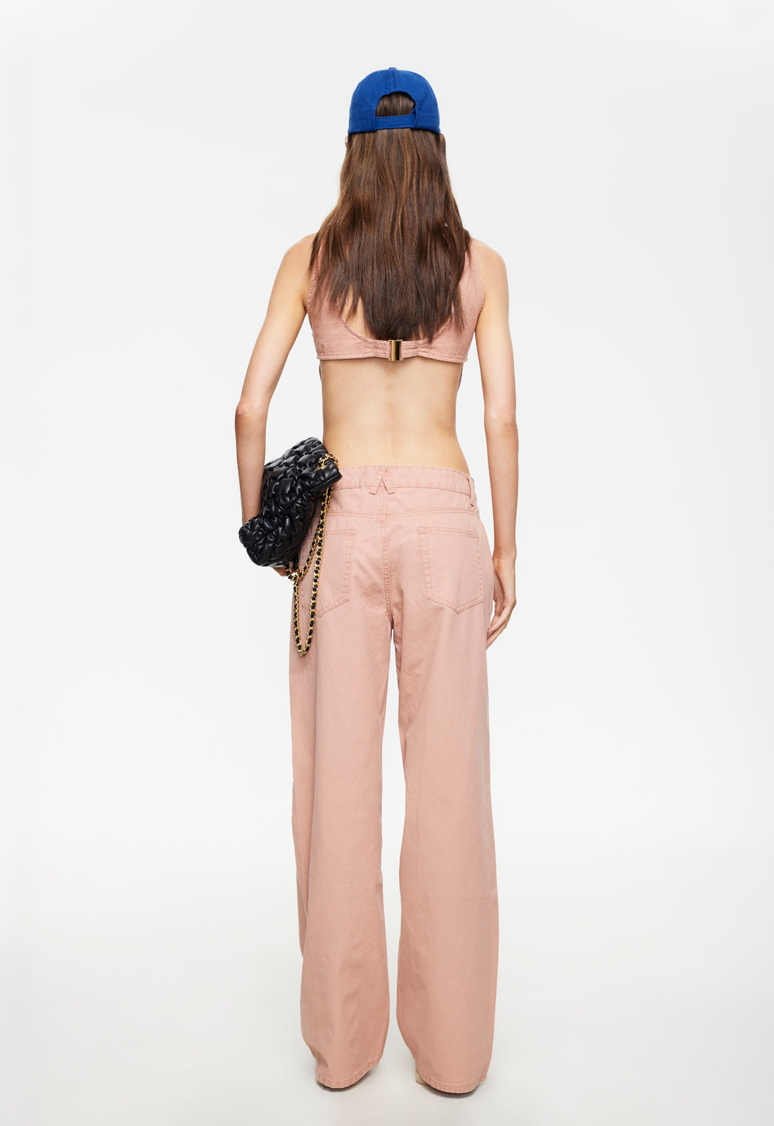 Contoured Open-Back Cotton Top