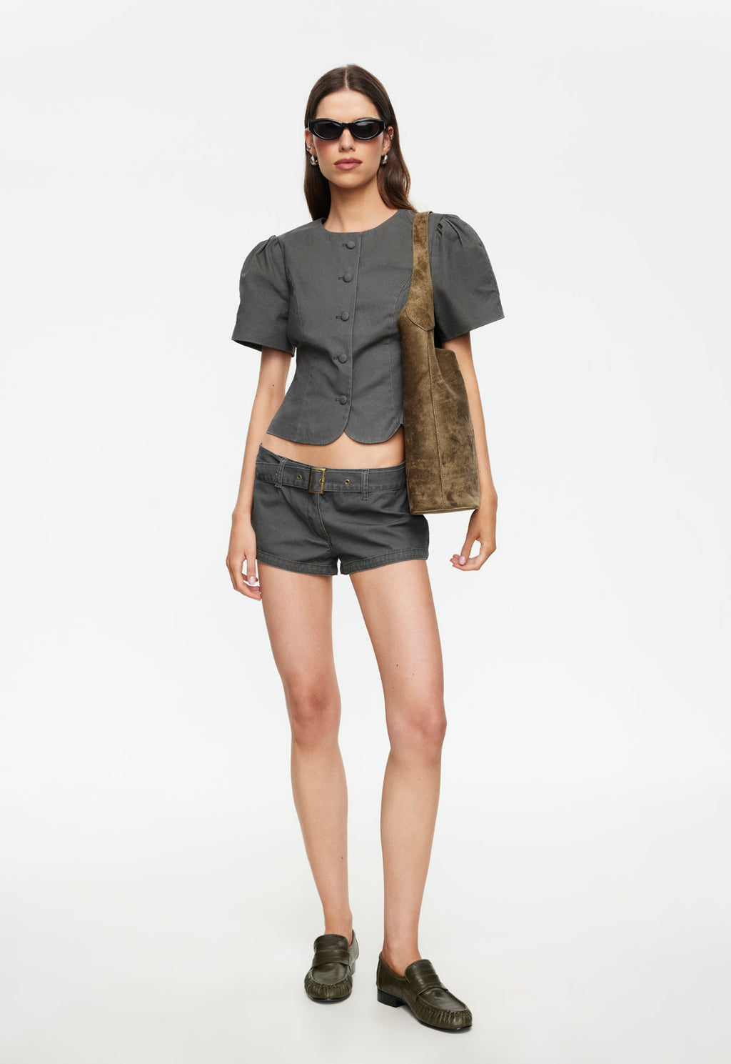 Voluminous Cotton Blouse