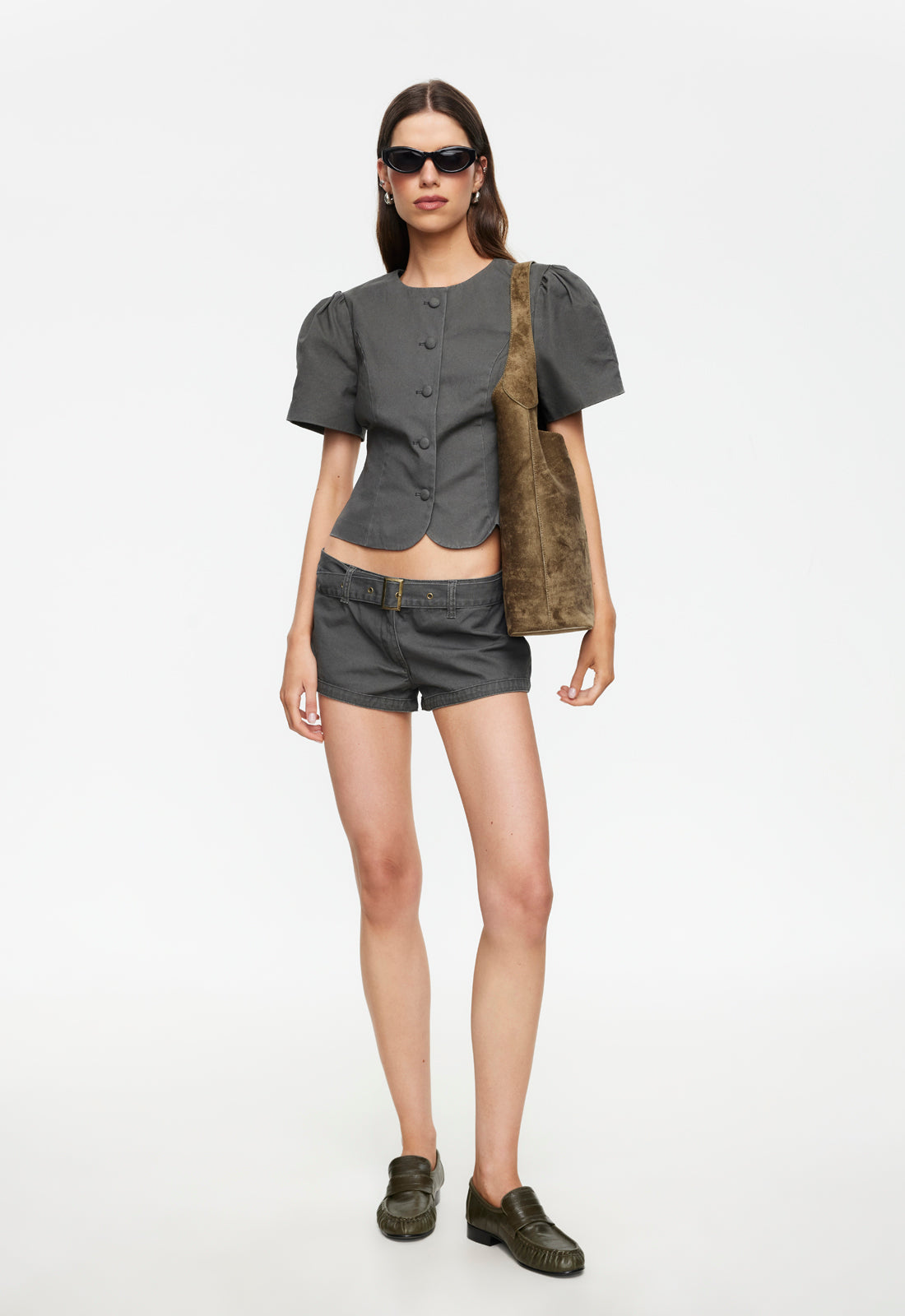 Voluminous Cotton Blouse