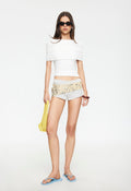 Ruched Sleeve Drape Blouse