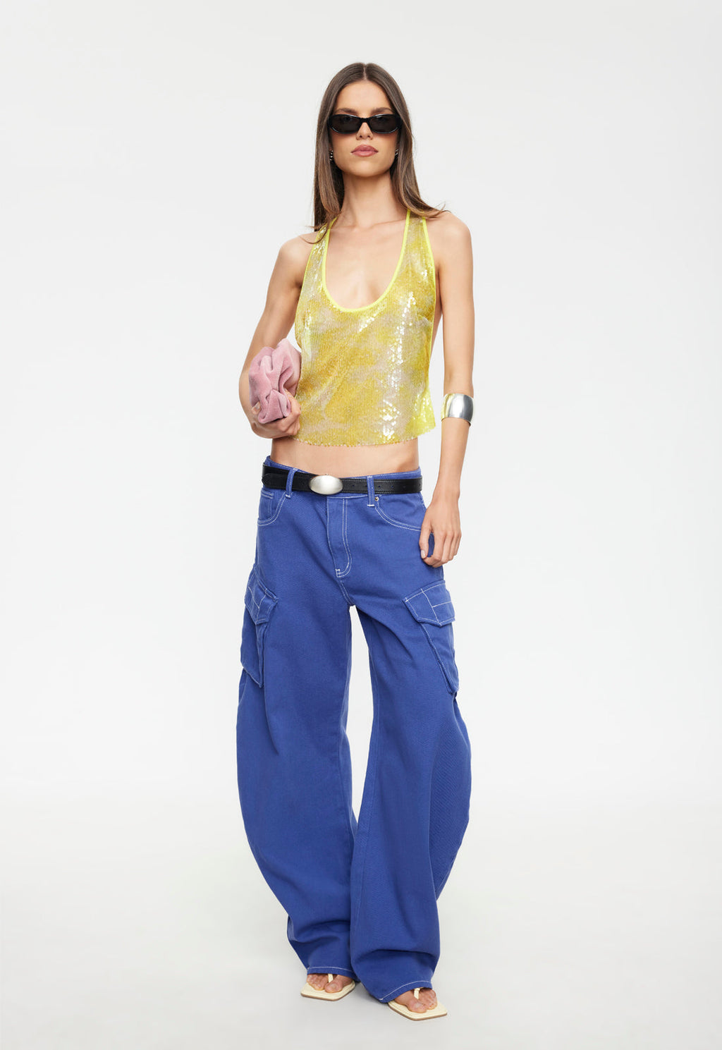 Baggy-Silhouette Denim Trousers