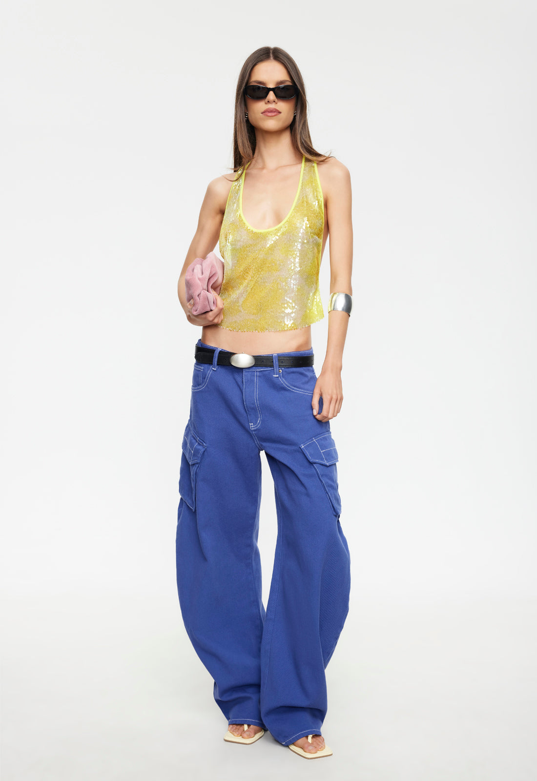 Baggy-Silhouette Denim Trousers